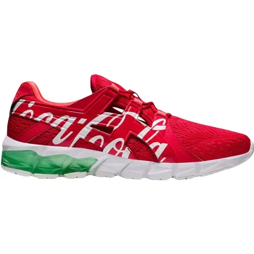 Limited Edition Coca-Cola Gel-Quantum 90 Red , male, Sizes: 8 1/2 UK, 13 UK, 7 1/2 UK, 9 1/2 UK, 8 UK, 12 UK, 10 UK, 4 UK, 12 1/2 UK, 11 UK - ASICS - Modalova