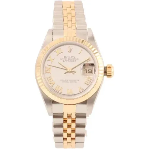 Pre-owned Metal watches , female, Sizes: ONE SIZE - Rolex Vintage - Modalova