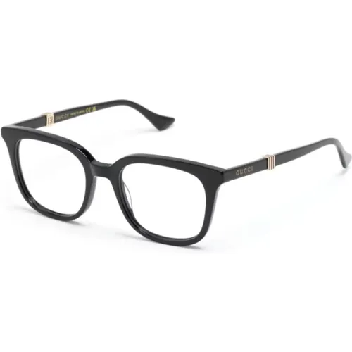 Schwarze Optische Brille Stilvolles Modell , Herren, Größe: 52 MM - Gucci - Modalova