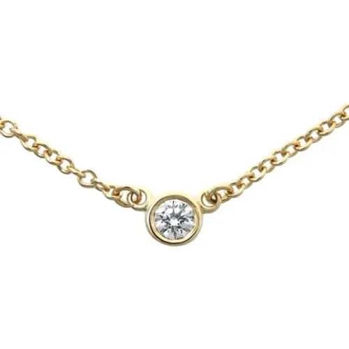 Pre-owned Gold necklaces , female, Sizes: ONE SIZE - Tiffany & Co. Pre-owned - Modalova