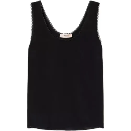 Sleeveless Tops , female, Sizes: 2XS, XS - Twinset - Modalova