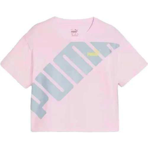 Power Youth Short Length Tee T-shirt , Damen, Größe: S - Puma - Modalova