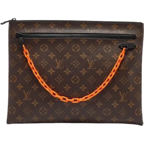 Pre-owned Canvas clutches , female, Sizes: ONE SIZE - Louis Vuitton Vintage - Modalova