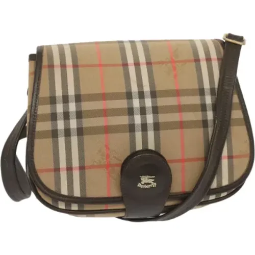 Pre-owned Canvas shoulder-bags , female, Sizes: ONE SIZE - Burberry Vintage - Modalova