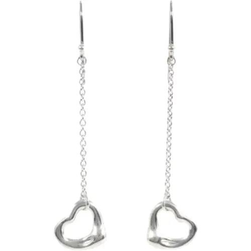 Pre-owned Silver earrings , female, Sizes: ONE SIZE - Tiffany & Co. Pre-owned - Modalova
