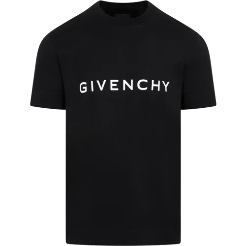 Baumwoll Logo T-Shirt , Herren, Größe: L - Givenchy - Modalova