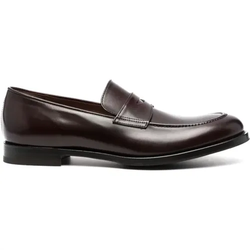 Leather penny loafers , male, Sizes: 10 UK - Fratelli Rossetti - Modalova