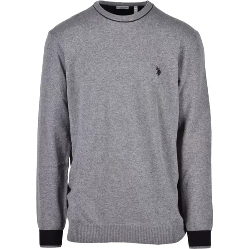 Wollmischung Strickpullover , Herren, Größe: 2XL - U.S. Polo Assn. - Modalova