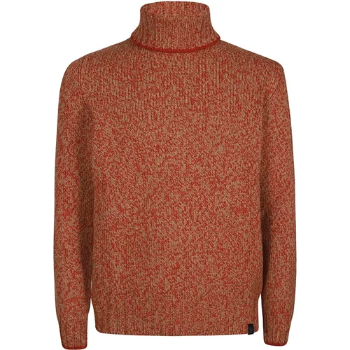 Stylischer Turtle Neck Pullover , Herren, Größe: L - Fay - Modalova