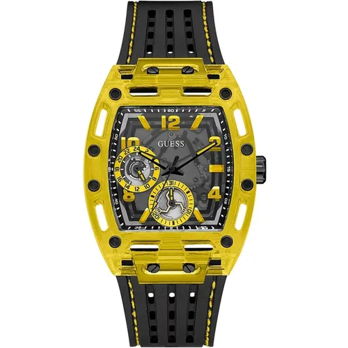 Unisex Quartz Watch, /Yellow, Analog , unisex, Sizes: ONE SIZE - Guess - Modalova