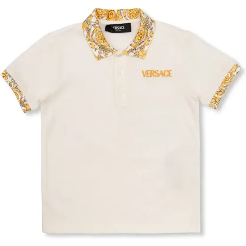 Poloshirt mit Logo Versace - Versace - Modalova