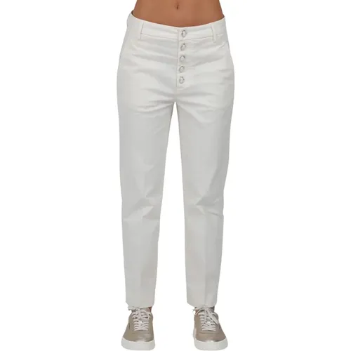 Straight Trousers , female, Sizes: W24, W25 - Dondup - Modalova