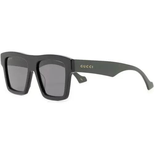 Schwarze Sonnenbrille mit Zubehör,/Green Sunglasses - Gucci - Modalova