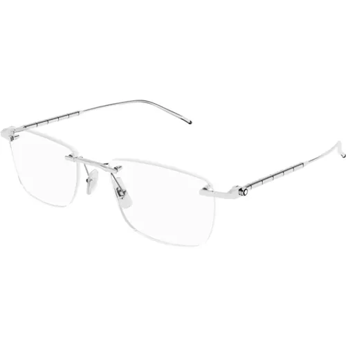 Stilvolle Brille Mb0215O Schwarz,Glasses - Montblanc - Modalova