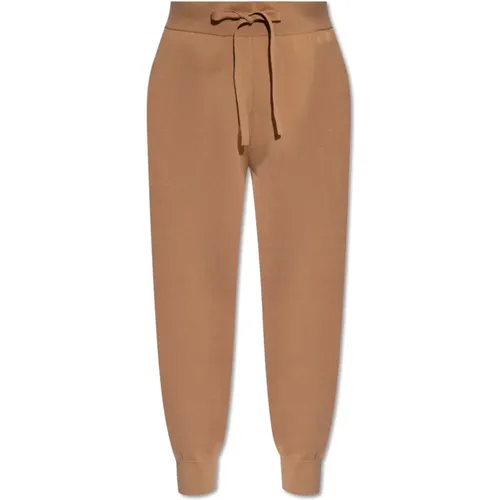 Trousers with logo , female, Sizes: M, L - Burberry - Modalova