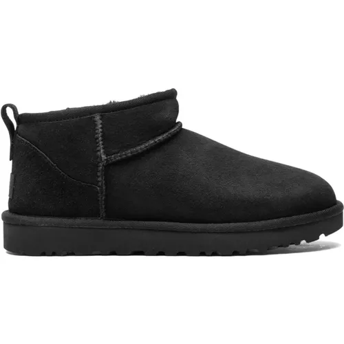 Schwarze Wildleder Lammfell Stiefel , Damen, Größe: 40 EU - Ugg - Modalova