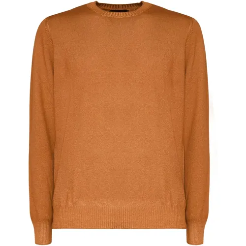 Round Collar Virgin Wool Sweater , male, Sizes: 2XL, M, XL - Fay - Modalova