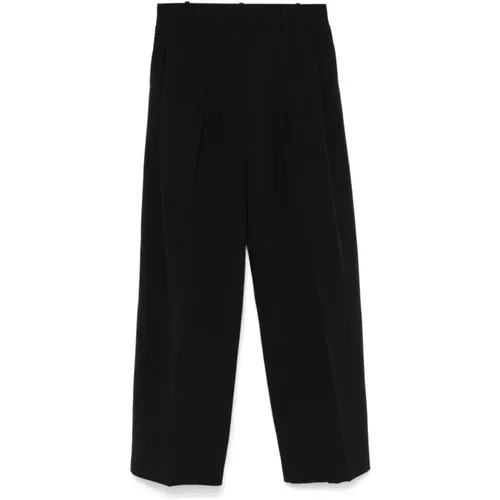 Schwarze Hose , Damen, Größe: M - Ermanno Scervino - Modalova