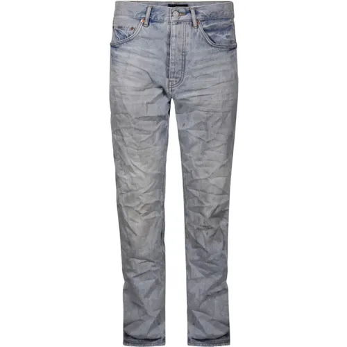 Indigo Slim-Fit Jeans , Herren, Größe: W33 - Purple Brand - Modalova