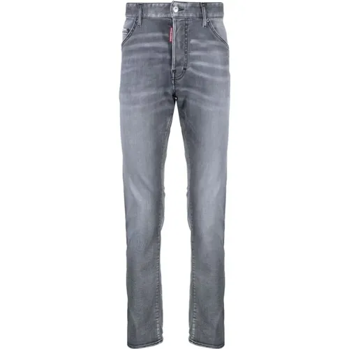 Slim-fit Worn-in Grey Jeans , male, Sizes: S, XS, L, XL - Dsquared2 - Modalova