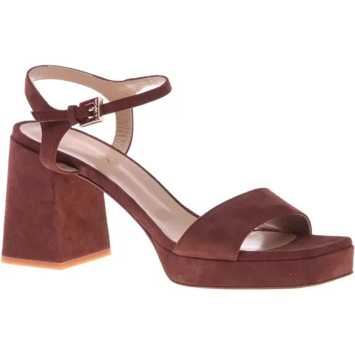 Sandal in suede , female, Sizes: 3 UK, 5 1/2 UK - Baldinini - Modalova