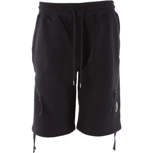 Herren Blaue Baumwollshorts , Herren, Größe: S - C.P. Company - Modalova