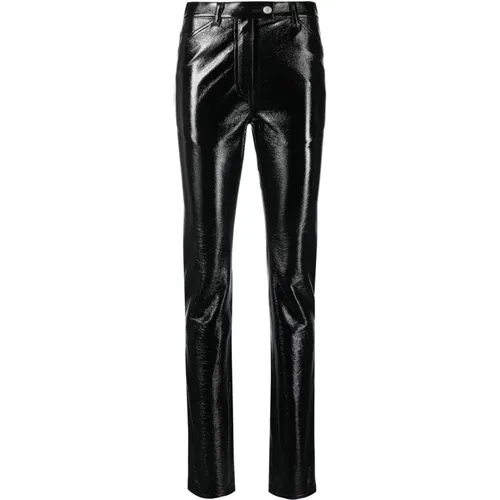Slim-Fit Faux-Leather Pants , female, Sizes: S - Courrèges - Modalova