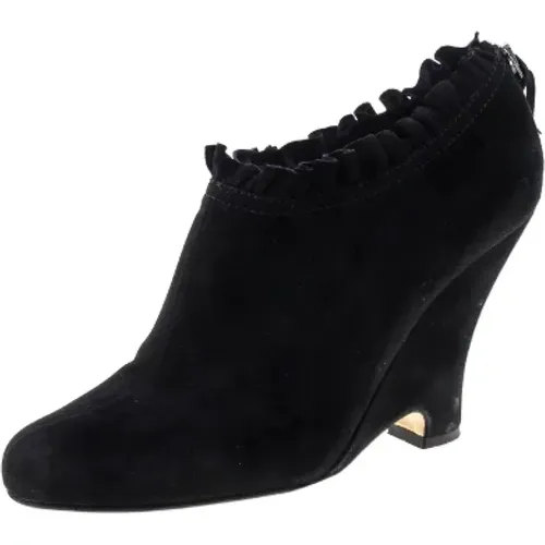 Pre-owned Suede boots , female, Sizes: 8 UK - Miu Miu Pre-owned - Modalova