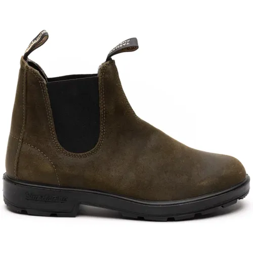 Flache Chelsea Boots aus Pelle Wildleder , Herren, Größe: 42 1/2 EU - Blundstone - Modalova