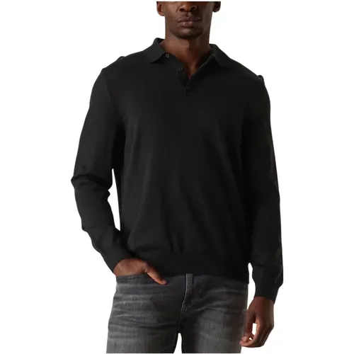 Boss , Vielseitiger Schwarzer Bono-L Pullover , Herren, Größe: M - Boss Black - Modalova