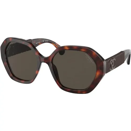 Ovale Sonnenbrille mit degradierendem Filter - Chanel - Modalova