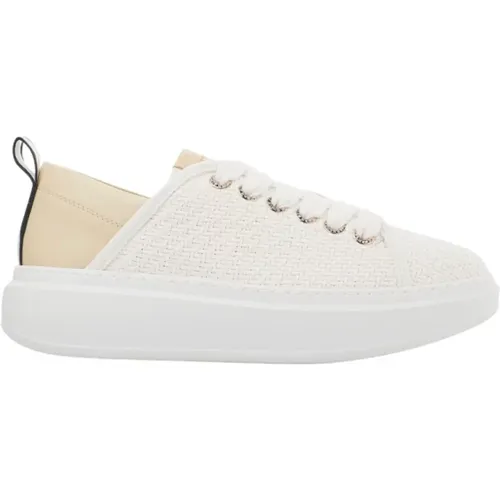 Wembley Woman White Nude Sneakers , Damen, Größe: 38 EU - Alexander Smith - Modalova