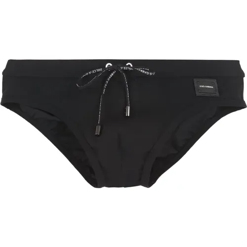 Logo Badehose , Herren, Größe: S - Dolce & Gabbana - Modalova