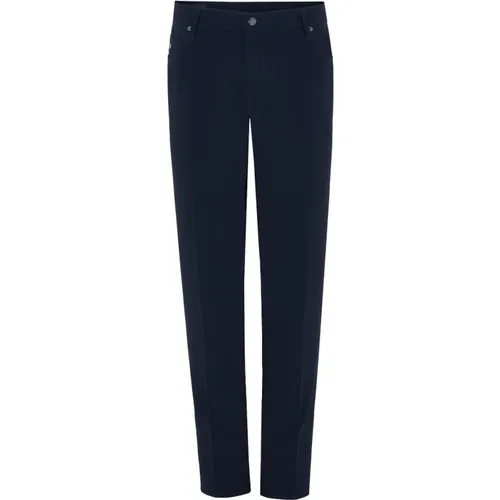 Blaue Hose Fünf-Taschen Stil,Blaue Jeans Regular Fit Gerippte Textur - Emporio Armani - Modalova