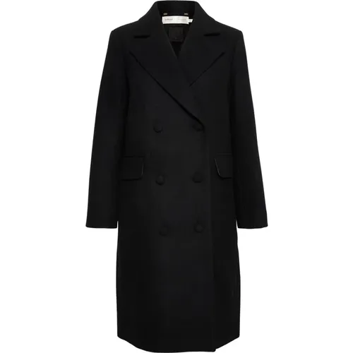 Klassischer Mantel Schwarz , Damen, Größe: XS - InWear - Modalova