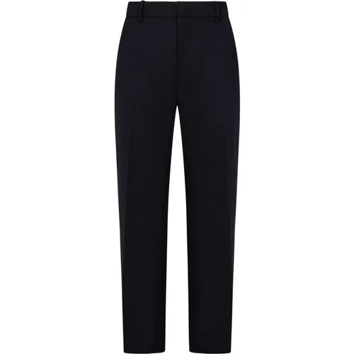 Stretch Wool Blend Cropped Trousers , female, Sizes: L, XL - N21 - Modalova