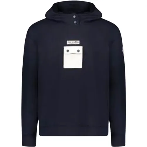 Marine Baumwoll-Sweatshirt Regular Fit , Herren, Größe: M - PAUL & SHARK - Modalova