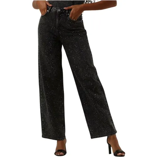 Dunkelgraue Weite Jeans Ex , Damen, Größe: W28 L32 - Selected Femme - Modalova