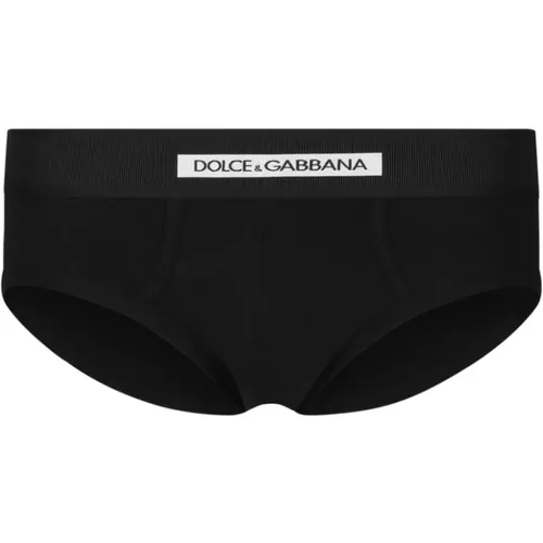 Schwarze Unterwäsche Slip Medio - Dolce & Gabbana - Modalova