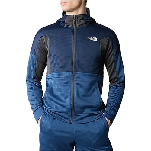 Athletics Full-Zip Kapuzen-Fleece-Sweatshirt , Herren, Größe: L - The North Face - Modalova