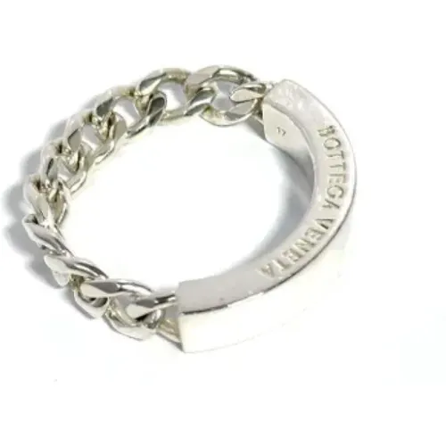 Pre-owned Silver rings , female, Sizes: ONE SIZE - Bottega Veneta Vintage - Modalova