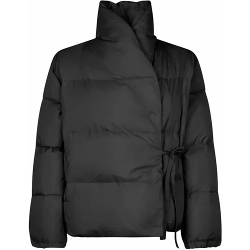 Gepolsterte Pufferjacke Schwarz , Damen, Größe: 2XL - Masai - Modalova