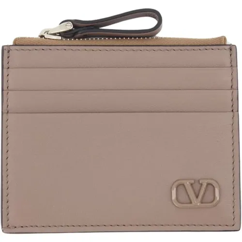 Geldbörse mit Reißverschluss und VLogo , Herren, Größe: ONE Size - Valentino Garavani - Modalova