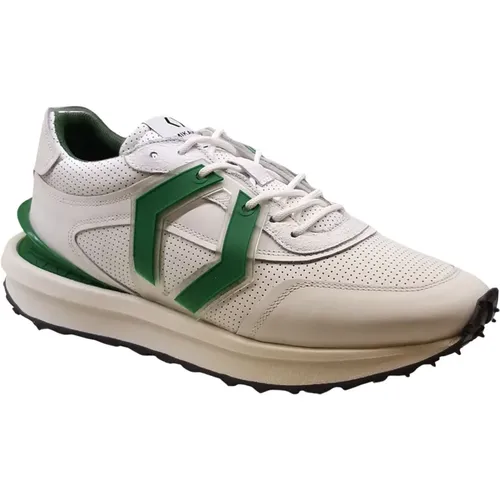 Sports Shoes with Green Cushioning and Spiked Rubber Sole , male, Sizes: 8 UK, 10 UK, 7 UK, 6 UK, 9 UK, 11 UK - Mikakus Barcelona - Modalova