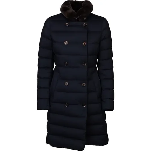 Luxury Longan Double-Breasted Puffer Jacket , female, Sizes: XS - Moorer - Modalova