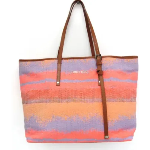 Pre-owned Canvas handbags , female, Sizes: ONE SIZE - Jimmy Choo Pre-owned - Modalova