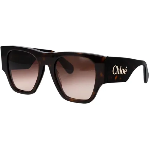 Stylish Sunglasses with Model Ch0233S , female, Sizes: 53 MM - Chloé - Modalova