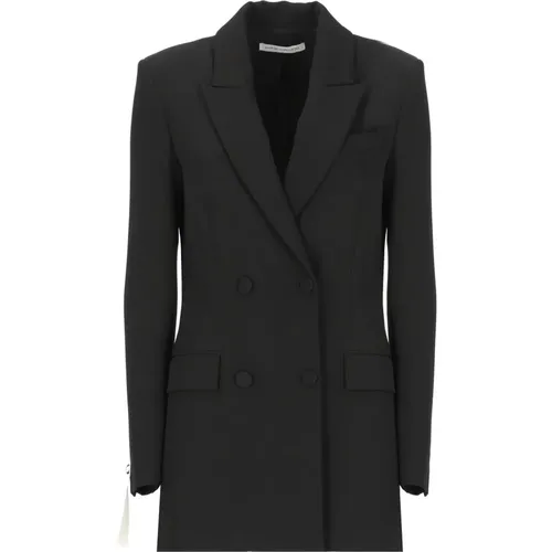 Schwarzer Peak Lapel Blazer Jacke - Mar De Margaritas - Modalova