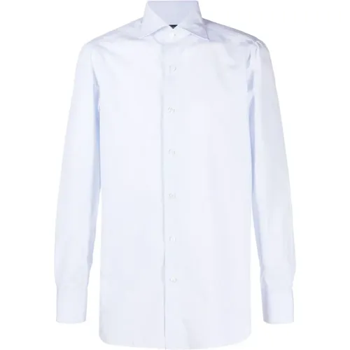 Vertical Stripe Cotton Shirt , male, Sizes: XL, S, L, M - Finamore - Modalova