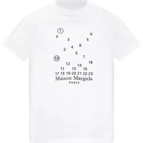 Logo-embroidered T-shirt , male, Sizes: 2XL - Maison Margiela - Modalova